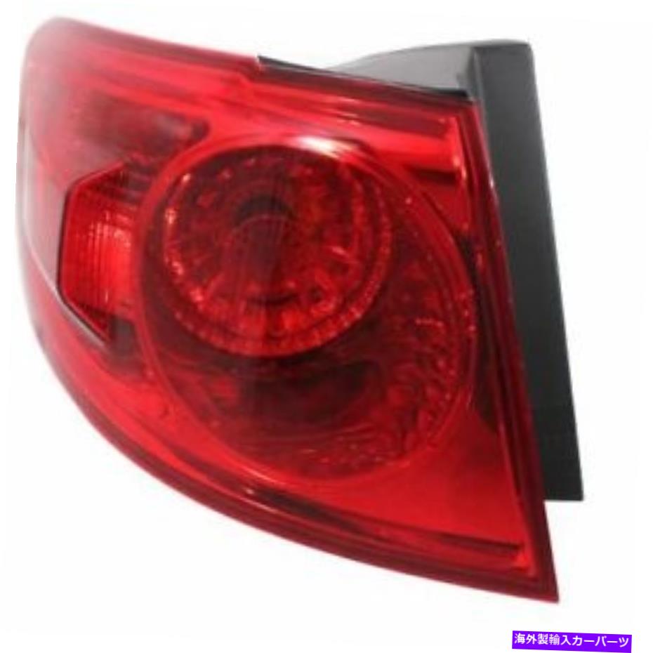 USテールライト サンタFE 07-??09、運転手側、外側テールライト、レッドレンズ For Santa Fe 07-09, Driver Side, Outer Tail Light, Red Lens【並行輸入品】