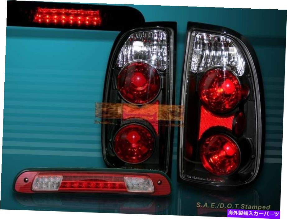 USテールライト 00-04トヨタツンドラスタンダード/アクセスキャビテールライトブラック+ LEDブレーキライト 00-04 TOYOTA TUNDRA STANDARD / ACCESS CAB TAIL LIGHTS BLACK + LED BRAKE LIGHT【並行輸入品】｜Us Custom Parts Shop USDM