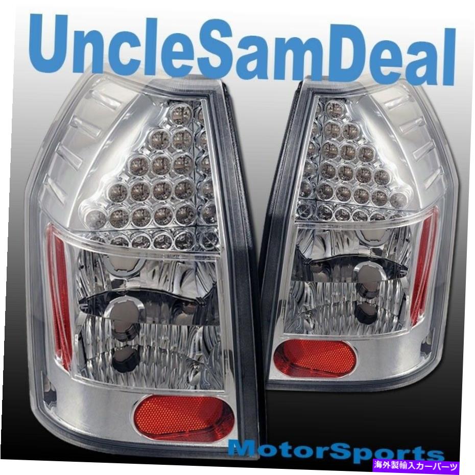 USテールライト Dodge Magnumクリアレンズ赤LED L.E.D.Tail Lights Chromeハウジング直接フィットペア DODGE MAGNUM CLEAR LENS RED LED L.E.D.TAIL LIGHTS CHROME HOUSING DIRECT FIT PAIR【並行輸入品】