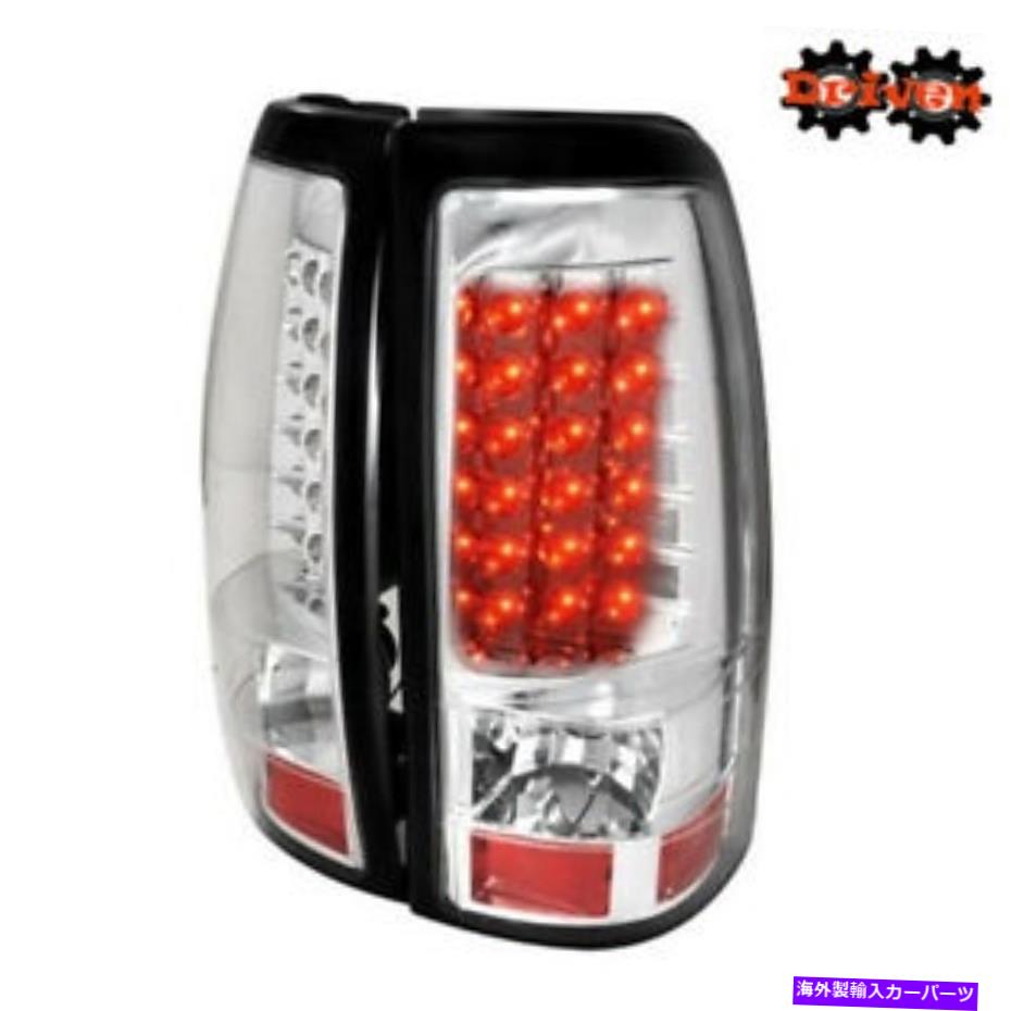 USテールライト 99-02 Chevy Silverado CrewシングルEXT 1500/2500/3500 HD LEDテールライトクロム 99-02 Chevy Silverado Crew Single EXT 1500/2500/3500 HD LED Tail lights Chrome【並行輸入品】｜Us Custom Parts Shop USDM
