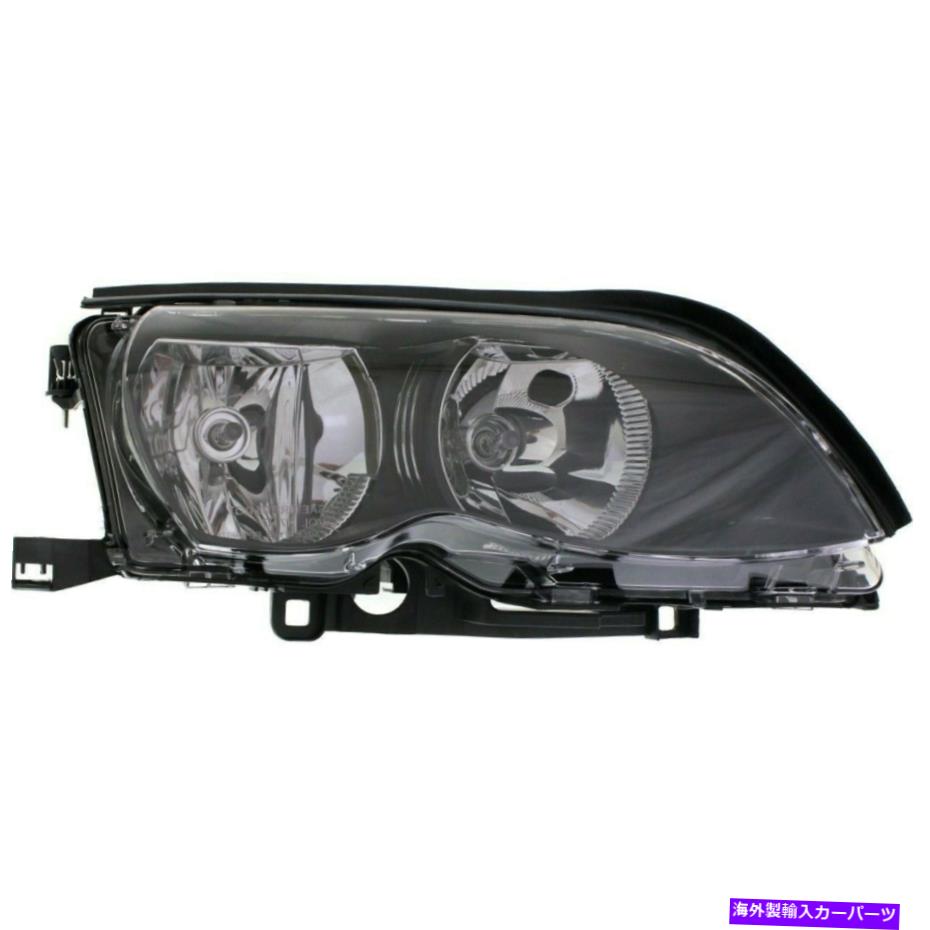 USヘッドライト 右ヘッドランプアセンブリハロゲンW /ブラックベゼルFITS 2002 2005 BMW 3シリーズSDN Right Headlamp Assembly Halogen W/ Black Bezel fits 2002 2005 BMW 3 Series SDN【並行輸入品】
