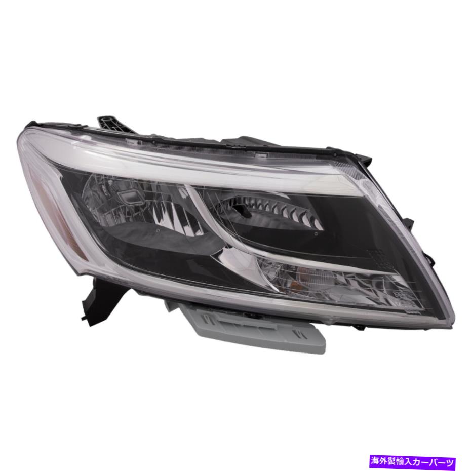 USヘッドライト ヘッドライトハロゲンブラックベゼルクロームトリム右フィット2013-2016日産パスファインダー Headlight Halogen Black Bezel Chrome Trim Right Fits 2013-2016 Nissan Pathfinder【並行輸入品】