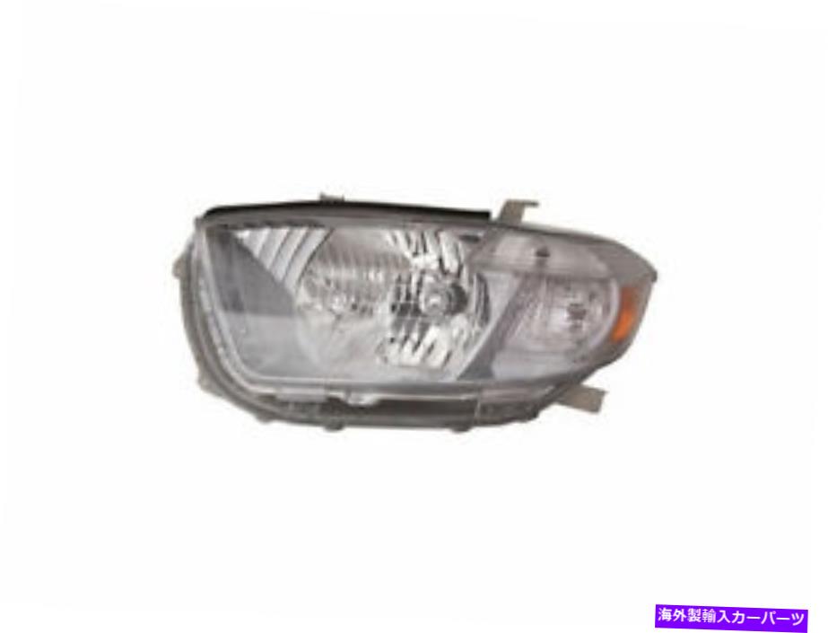 USヘッドライト 左 - 運転者側のヘッドライトアセンブリはトヨタハイランダー2008-2010 52rmss Left - Driver Side Headlight Assembly fits Toyota Highlander 2008-2010 52RMSS【並行輸入品】