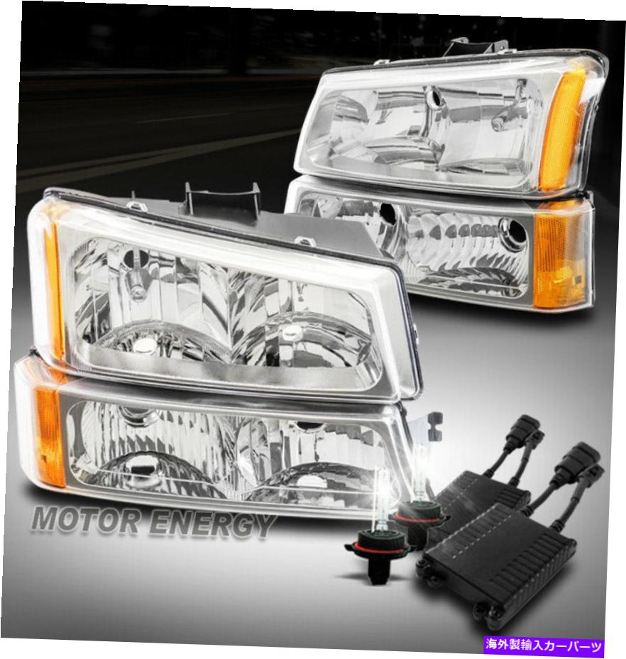 【楽天市場】USヘッドライト 0306 Chevy Silverado Avalanche Headlight Lamp Chrome