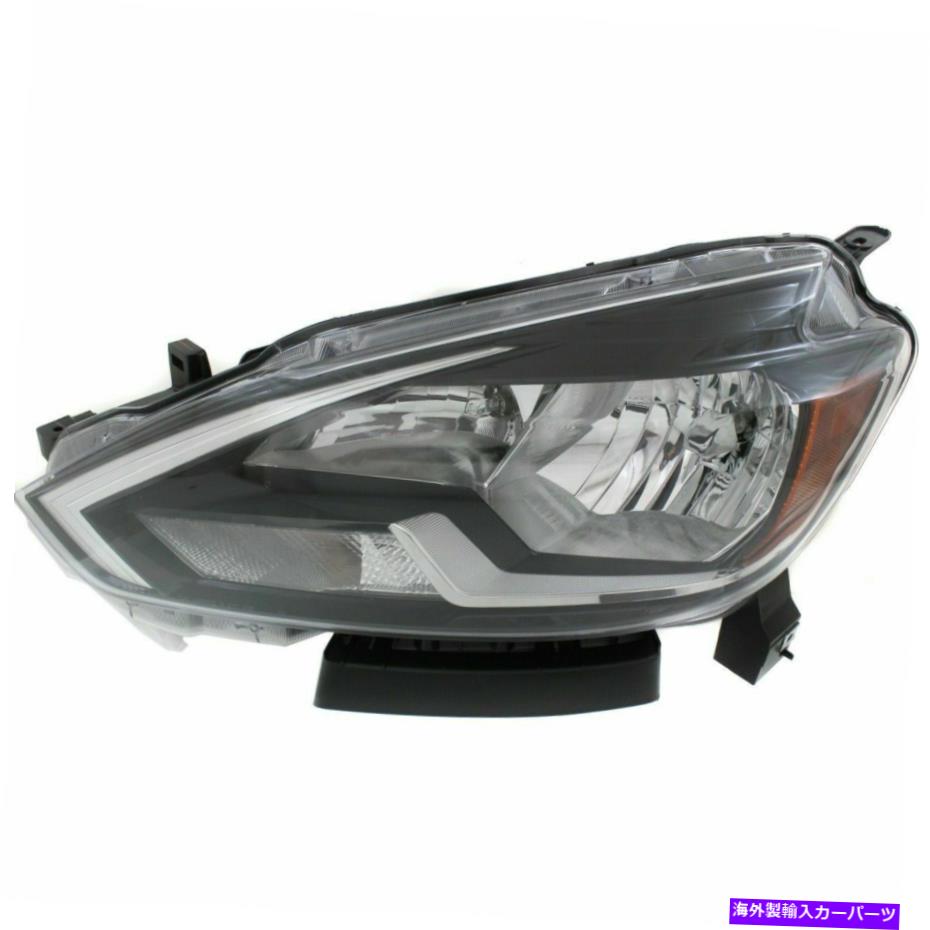 USヘッドライト 左LHヘッドランプアセンブリHalogen WO / DRLフィット2016 2017 2017 2018 2019 2018日産SENTRA Left LH Headlamp Assembly Halogen WO/ DRL fits 2016 2017 2018 2019 Nissan Sentra【並行輸入品】