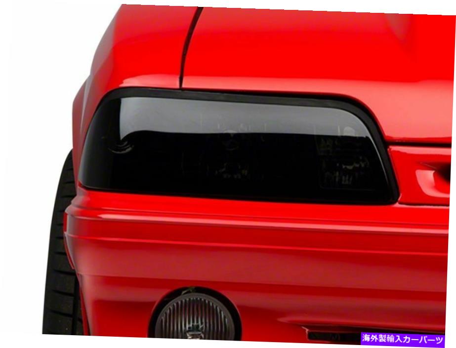 USヘッドライト アキシャルユーロクリスタルヘッドライトスモークモダンスタイリングフィットフォードマスタング1987-1993 Axial Euro Crystal Headlights Smoked Modern Styling Fits Ford Mustang 1987-1993【並行輸入品】