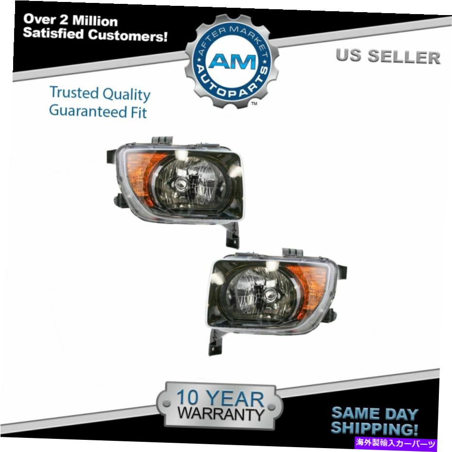 USヘッドライト ヘッドライトヘッドランプ左右ランプペア07 08ホンダ要素LX EX Headlights Headlamps Left & Right Lamp Pair Set for 07 08 Honda Element LX EX【並行輸入品】