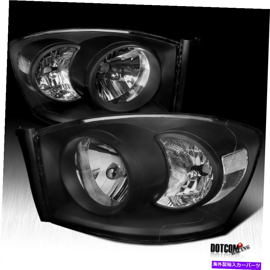 Carpartsinnovate Headlights W/ Turn Signal – Dodge Ram 1500 2500 3500 2006-2008 – Chrome Housing Clear Lens – Pair