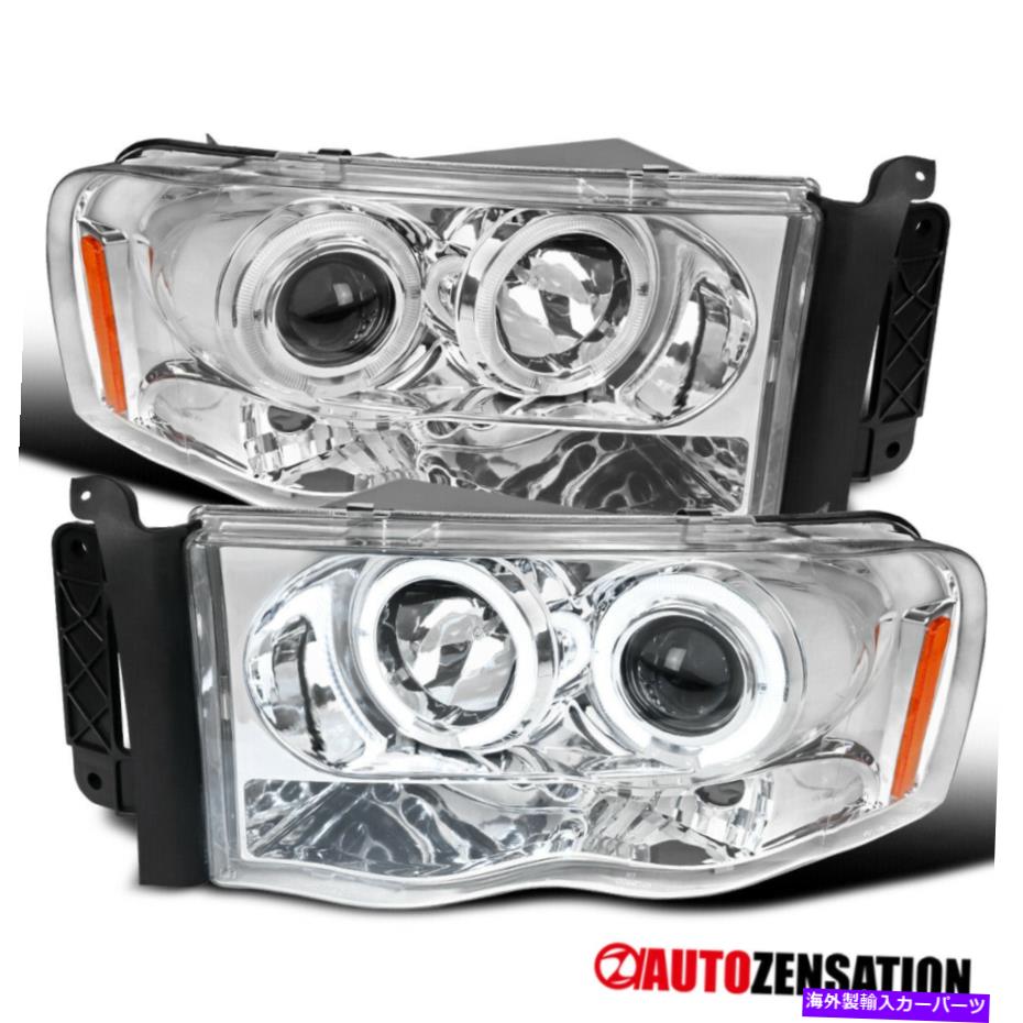 USヘッドライト 2003-2005 Dodge RAM 2500 3500 3500 3500クリアHalo Rimsプロジェクターヘッドライトランプ For 2003-2005 Dodge Ram 2500 3500 Clear Halo Rims Projector Headlights Lamps【並行輸入品】 42,262円