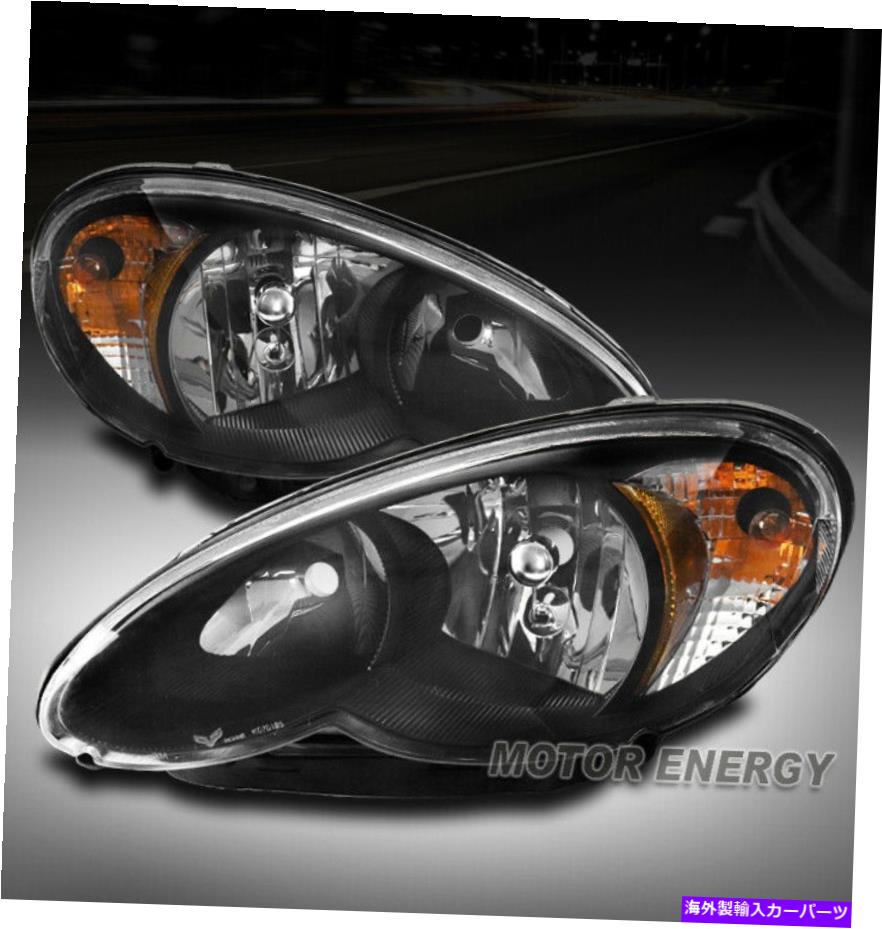 USヘッドライト 06 07 08 09 10 CHRYSLER PT CRUISERヘッドライトヘッドランプブラック左+右ペア FOR 06 07 08 09 10 CHRYSLER PT CRUISER HEADLIGHT HEADLAMP BLACK LEFT+RIGHT PAIR【並行輸入品】