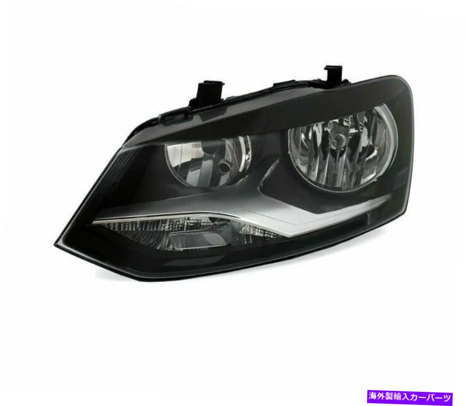 USヘッドライト VW Polo 6R 2009-クリアガラスブラックVP1493L左ヘッドライトRHT VW POLO 6R 2009- CLEAR GLASS BLACK VP1493L LEFT HEADLIGHT RHT【並行輸入品】