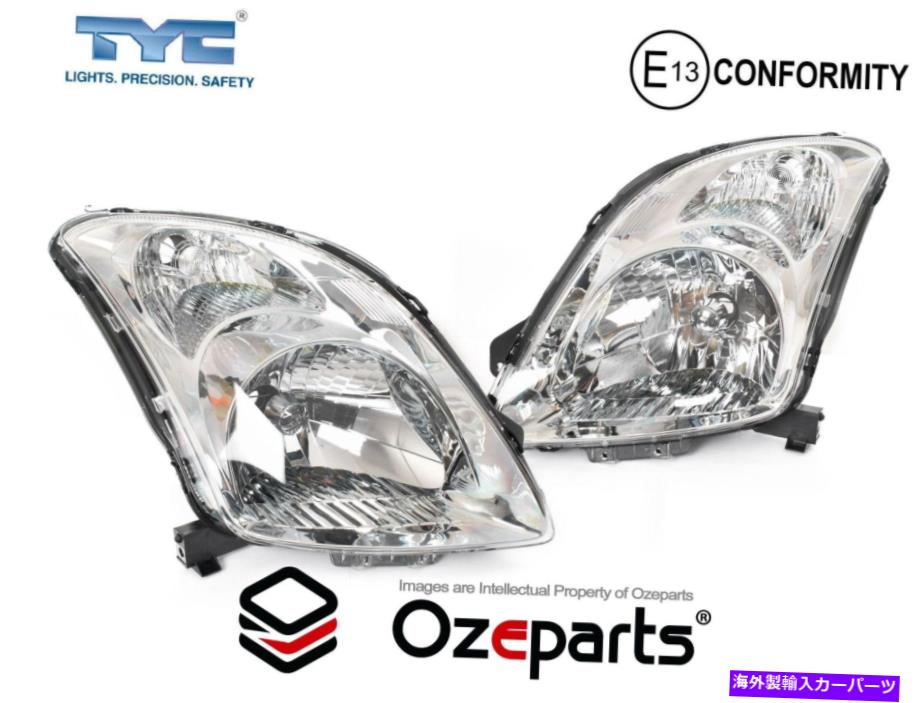 USヘッドライト Suzuki Swift Hatch EZC21 2005~2010用セット/ペアLH + RHヘッドライトランプクロム Set / Pair LH+RH Head Light Lamp Chrome For Suzuki Swift Hatch EZC21 2005~2010【並行輸入品】|Us Custom Parts Shop USDM