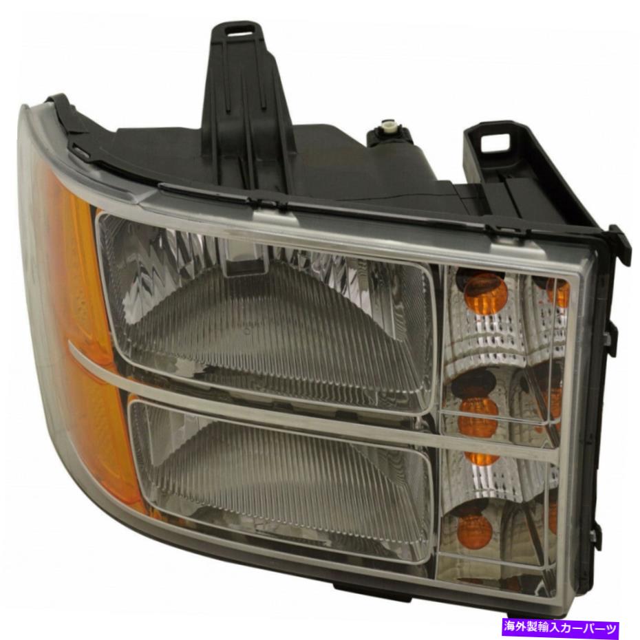 USヘッドライト フィット2007-2014 GMCシエラ2500 HDヘッドライト助手席側 - (ドット) Fits 2007-2014 GMC Sierra 2500 HD Headlight Passenger Side - (DOT)【並行輸入品】