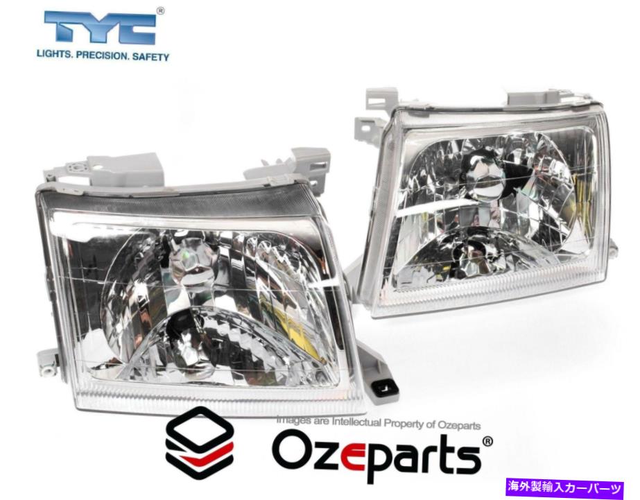 USヘッドライト 日産ナバラUTE D22シリーズ1999~ 2001のためのセット/ペアLH + RHヘッドライトランプ Set / Pair LH+RH Head Light Lamp For Nissan Navara Ute D22 Series 1999~2001【並行輸入品】