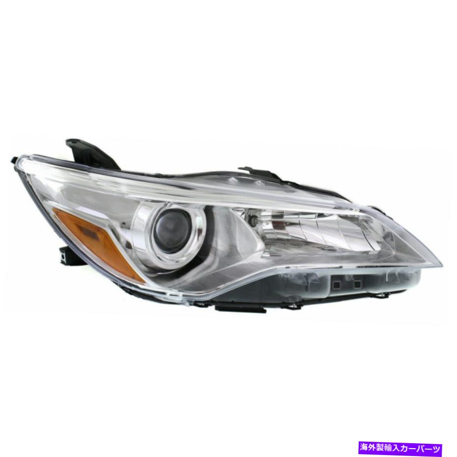 USヘッドライト TOYOTA CAMRY 2015ヘッドライトアセンブリハロゲンLE / XLEモデル旅客サイド Fits Toyota Camry 2015 Headlight Assembly Halogen LE/XLE Model Passenger Side【並行輸入品】