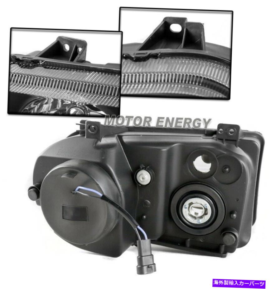 USヘッドライト 05-10 Chrysler 300CプロジェクターブラックヘッドライトW / LED DRLキット左+右ペア FOR 05-10 CHRYSLER 300C PROJECTOR BLACK HEADLIGHT W/LED DRL KIT LEFT+RIGHT PAIR【並行輸入品】
