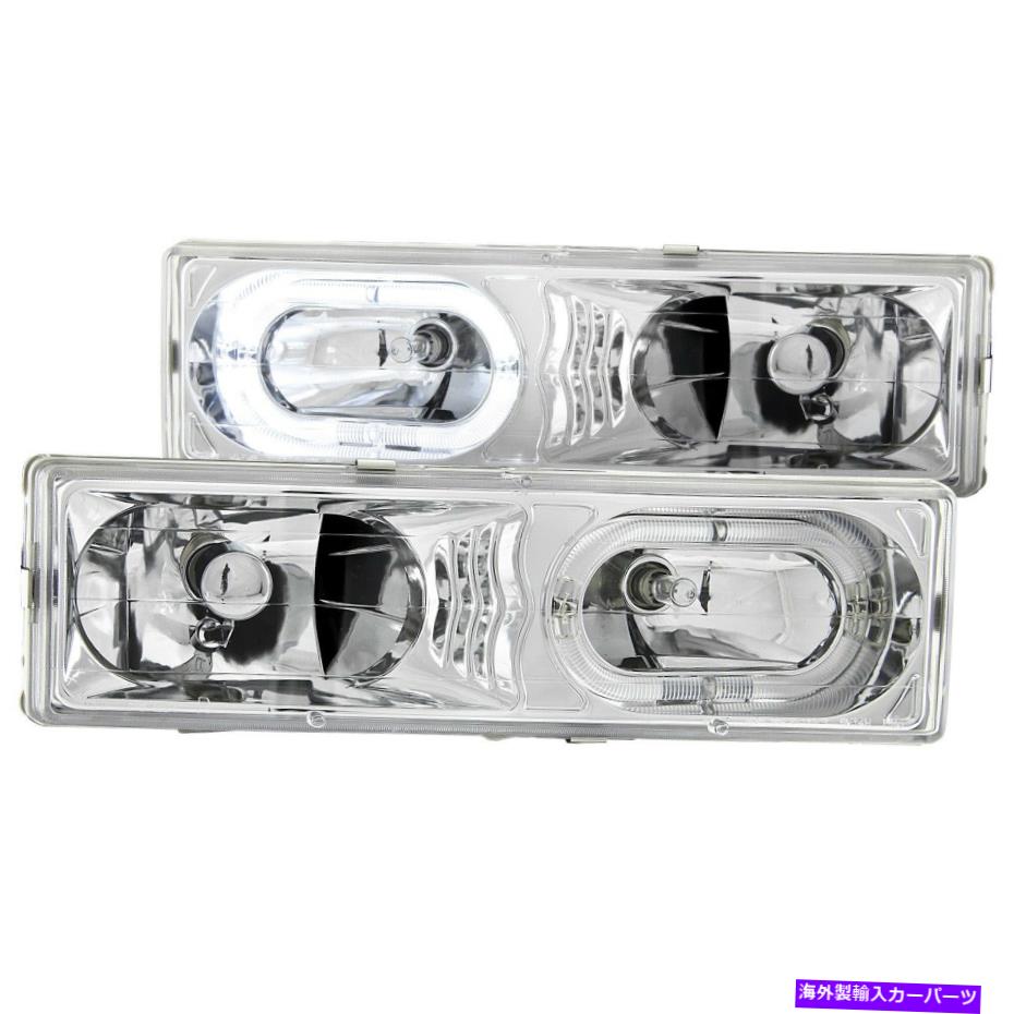 USヘッドライト Anzo USA 111006クリスタルヘッドライトSET W / HALO Anzo USA 111006 Crystal Headlight Set w/Halo【並行輸入品】