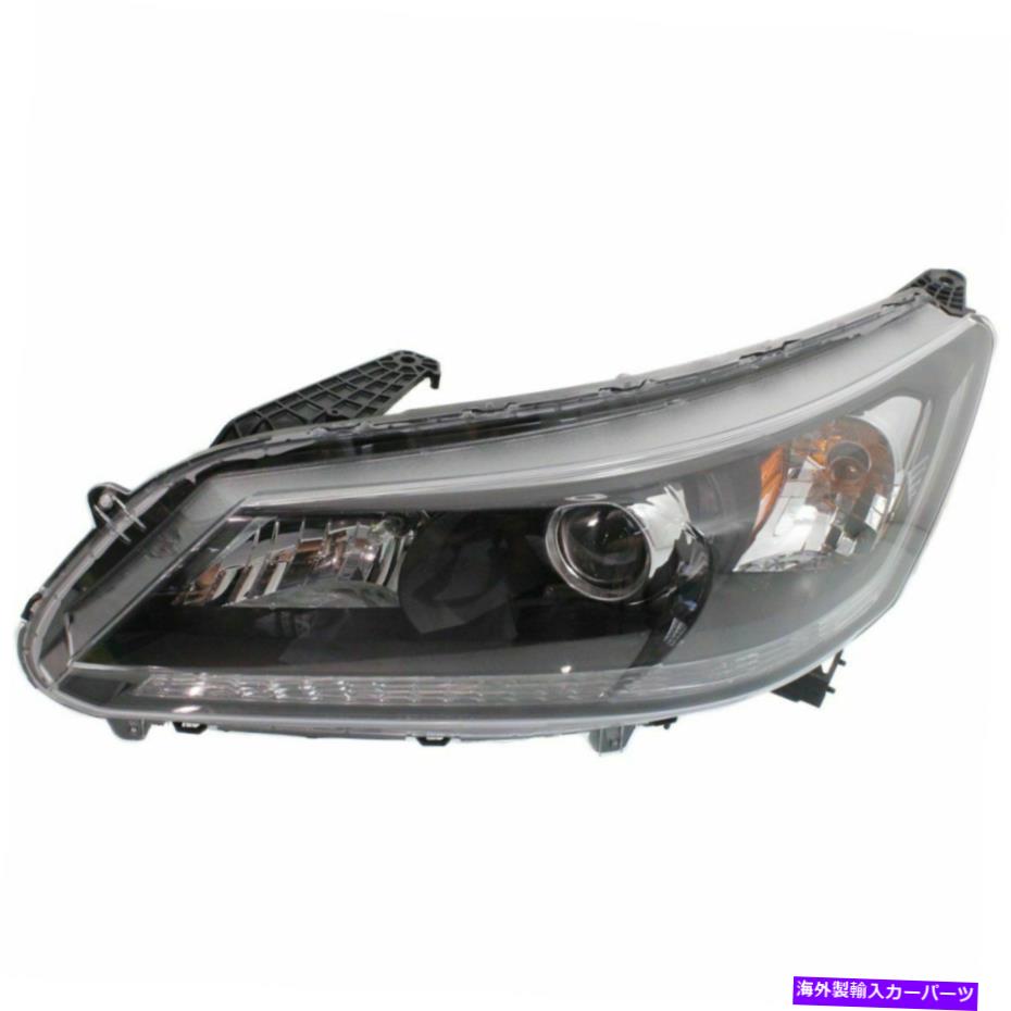 USヘッドライト 2013年 - 2015年のヘッドライトHonda Accord 4シリンダーセダン左アセンブリハロゲン Headlight For 2013-2015 Honda Accord 4 Cylinder Sedan Left Assembly Halogen【並行輸入品】