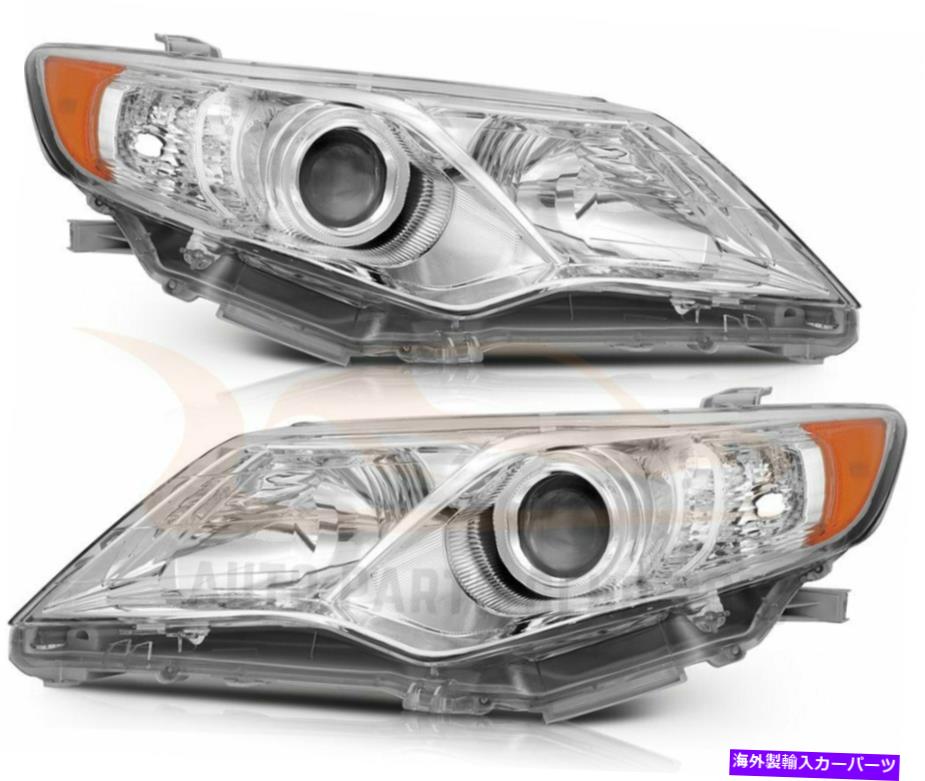 USヘッドライト ヘッドライトアセンブリ獲得2012-2014トヨタカムリークリアヘッドランプライトフロントペア Headlights Assembly Fits 2012-2014 Toyota Camry Clear Headlamps Light Front Pair【並行輸入品】