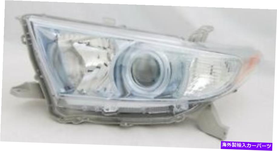 USヘッドライト 2011-2012のトヨタハイランダハイブリッド（日本製造）運転手ヘッドライトランプ For 2011-2012 Toyota Highlander Hybrid (Japan Built) Driver Side Headlight Lamp【並行輸入品】