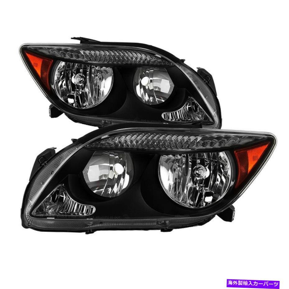 USヘッドライト フィットSCION 05-07 TC交換ヘッドライト左+右セットランプ Fit Scion 05-07 tC Replacement Headlights Left + Right Set Lamps【並行輸入品】