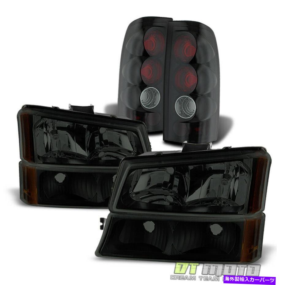 USヘッドライト BLK Smoke 2003-2006 Chevy Silverado 1500 2500 3500 3500ヘッドライト+テールライトランプ Blk Smoke 2003-2006 Chevy Silverado 1500 2500 3500 Headlights +Tail lights Lamps【並行輸入品】 46,814円