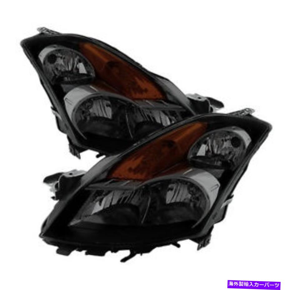 USヘッドライト フィット日産07-09 Altima Sedan Blackハウジングスモークレンズ交換ヘッドライト Fit Nissan 07-09 Altima Sedan Black Housing Smoke Lens Replacement Headlights【並行輸入品】