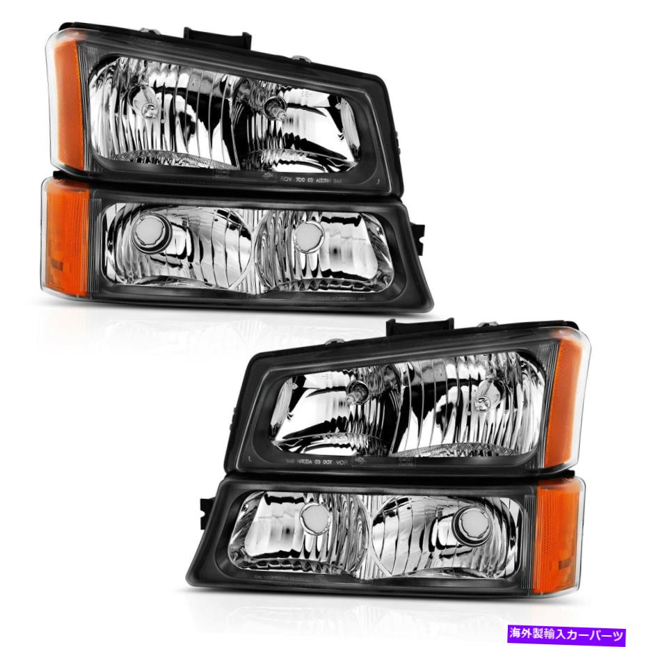 USヘッドライト Anzo USA 111452クリスタルヘッドライトセット Anzo USA 111452 Crystal Headlight Set【並行輸入品】