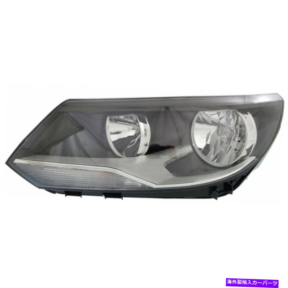 USヘッドライト VW2502152フィット2012-2017フォルクスワーゲントリグアンドライバーサイドハロゲンヘッドライトドット VW2502152 Fits 2012-2017 Volkswagen Tiguan Driver Side Halogen Headlight DOT【並行輸入品】