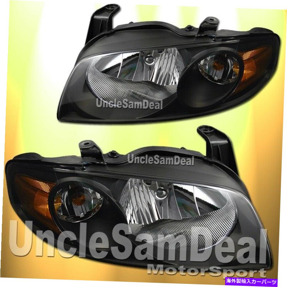 USヘッドライト 日産セントラSE-RスタイルのクリアブラックヘッドライトOE直接フィットペアのための04-06 04-06 FOR NISSAN SENTRA SE-R STYLE CLEAR BLACK HEADLIGHTS OE DIRECT FIT PAIR【並行輸入品】
