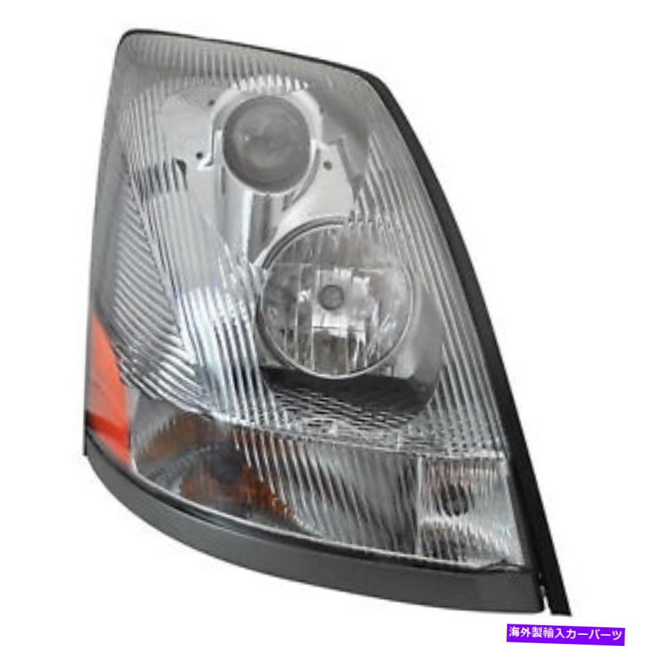 USヘッドライト ヘッドライトクロムハウジングクリアプロジェクターW /右右フィット04-2015 VOLVO VN / VNL Headlight Chrome Housing Clear Projector w/Amber Right Fits 04-2015 Volvo VN/VNL【並行輸入品】