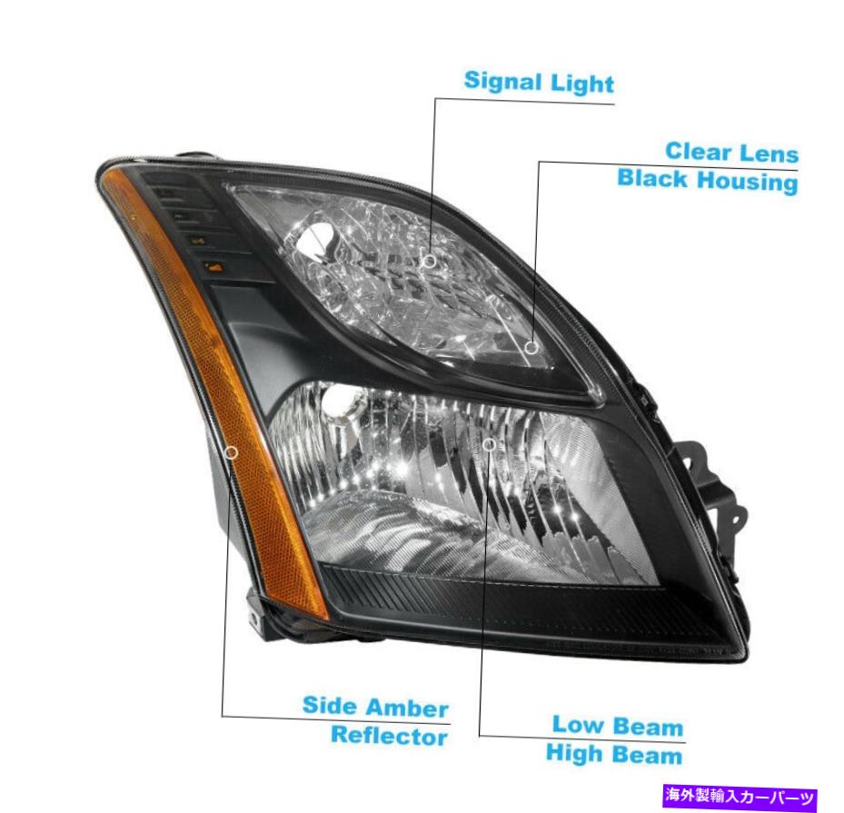 USヘッドライト 10 11 12 SENTRA黒交換用ヘッドライトランプW / LED DRL信号LH + RHペア For 10 11 12 Sentra Black Replacement Headlight Lamp w/LED DRL Signal LH+RH Pair【並行輸入品】 46,814円