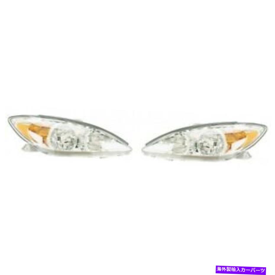 USヘッドライト 2002年から2004年トヨタカムリーヘッドライトペアサイド For 2002-2004 Toyota Camry Headlight Pair Side【並行輸入品】