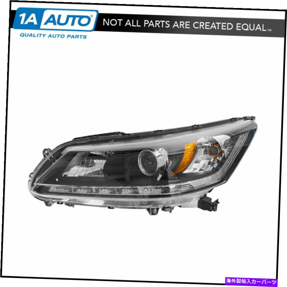 USヘッドライト ヘッドライトヘッドランプハロゲンは13-14ホンダアコードEX-L v6のための左LHドライバ側 Headlight Headlamp Halogen Left LH Driver Side for 13-14 Honda Accord EX-L V6【並行輸入品】