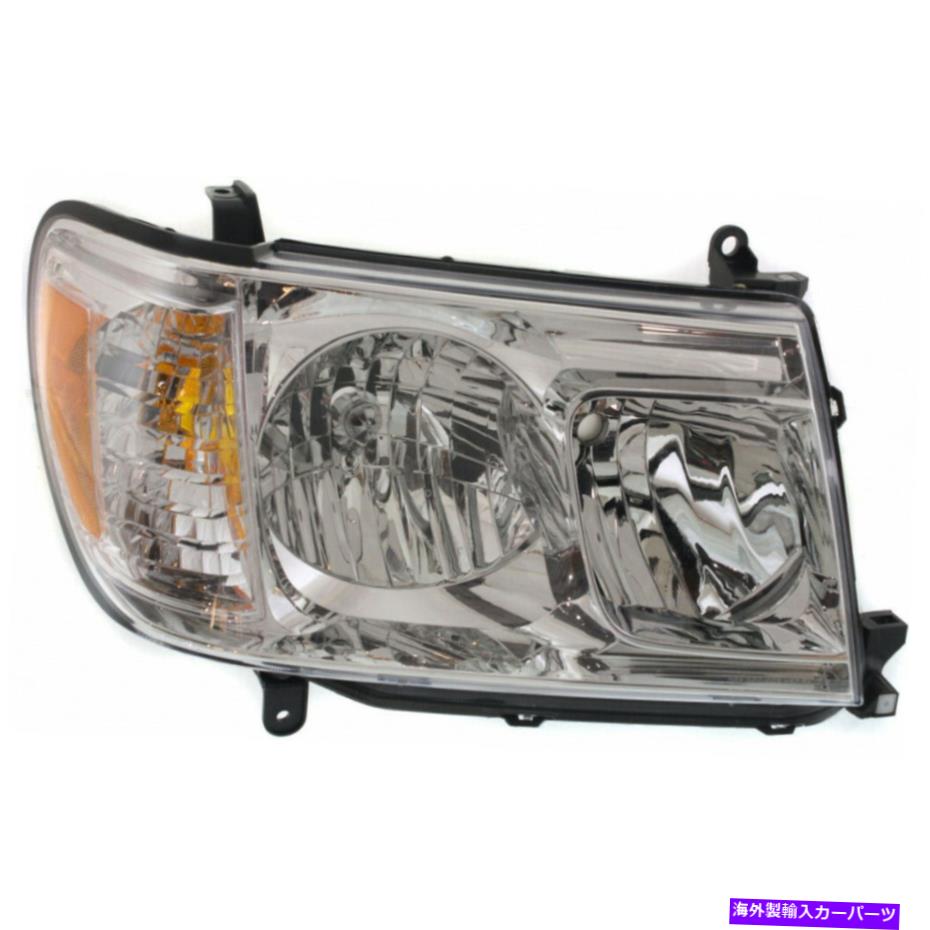USヘッドライト FITS 2006 2007トヨタランドクルーザーヘッドライトアセンブリ Fits 2006 2007 Toyota Land Cruiser Headlight Assembly Passenger Side【並行輸入品】