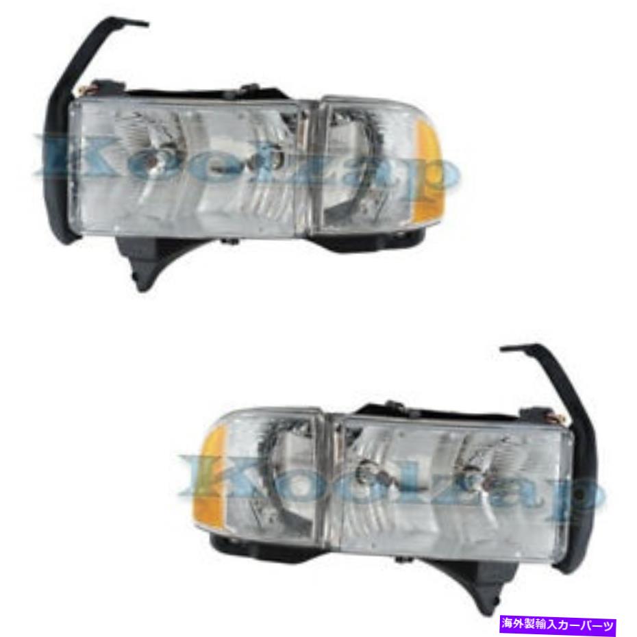 USヘッドライト ラムスポーツトラックヘッドライトヘッドランプヘッドライトパークランプ左右サイドセットペア Ram Sport Truck Headlight Headlamp Head Light Park Lamp Left Right Side Set PAIR【並行輸入品】