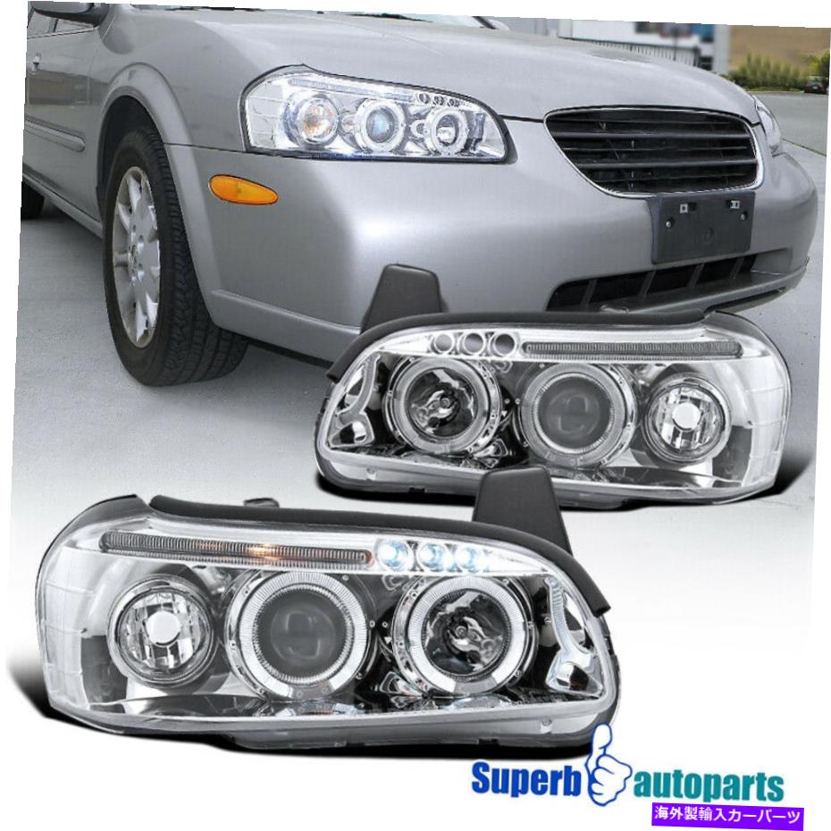 USヘッドライト 2000~2001のMaxima LED Haloプロジェクターヘッドライトヘッドランプの交換 For 2000-2001 Maxima LED Halo Projector Headlights Head Lamps Replacement【並行輸入品】