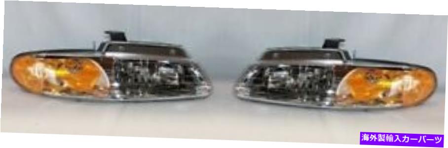 USヘッドライト 右+左ヘッドライト（w / o quad）2000 Chrysler Town＆Country / Dodge Caravan Right + Left Headlight (w/o Quad) For 2000 Chrysler Town & Country/Dodge Caravan【並行輸入品】