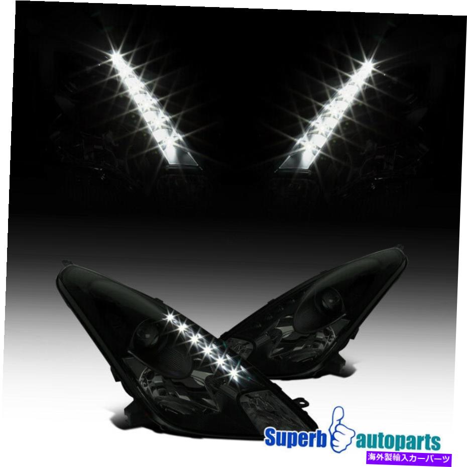 USヘッドライト 2000-2005のセリックブラックスモークプロジェクターヘッドライト左+右 For 2000-2005 Celic Black Smoke Projector Headlights Left+Right【並行輸入品】