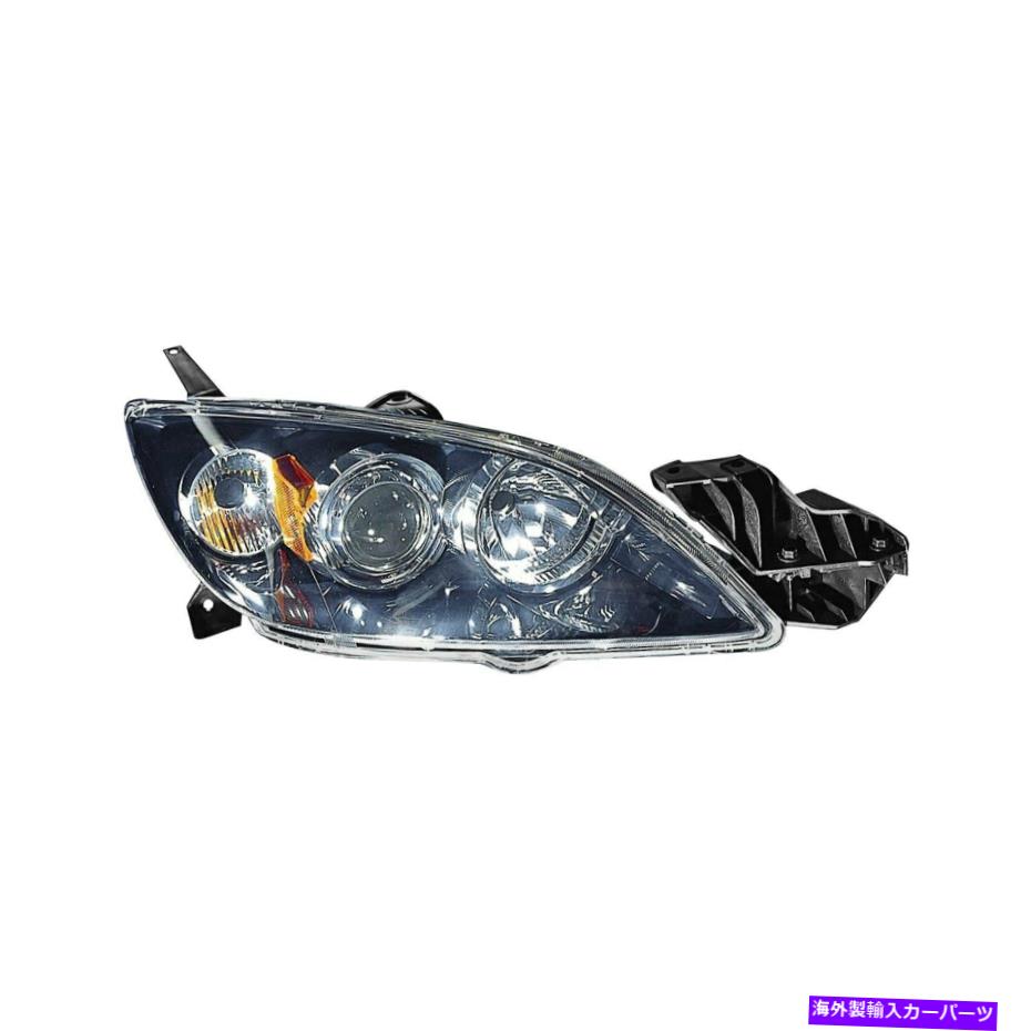 USヘッドライト MAZDA 3 2004-2009 Passenger Sideの交換ヘッドライトを交換する For Mazda 3 2004-2009 Replace MA2519108C Passenger Side Replacement Headlight【並行輸入品】