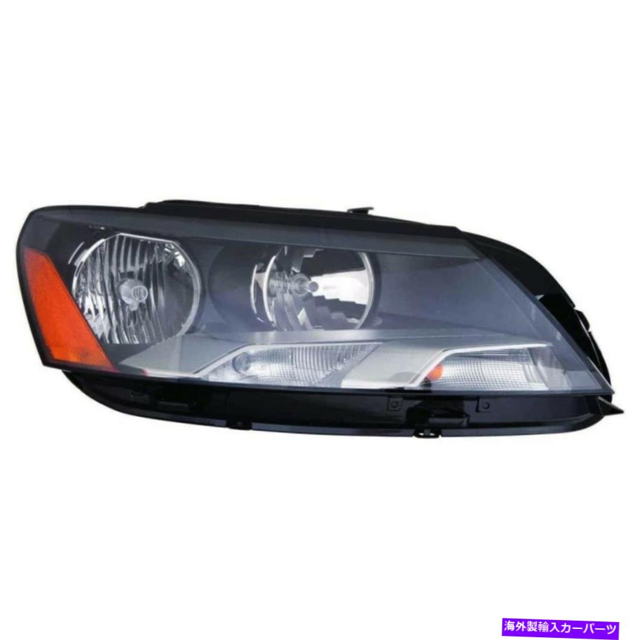 USヘッドライト VW2503148フィット2011-2015フォルクスワーゲンパッセットヘッドライト助手席側W /電球 VW2503148 Fits 2011-2015 Volkswagen Passat Headlight Passenger Side w/Bulbs【並行輸入品】