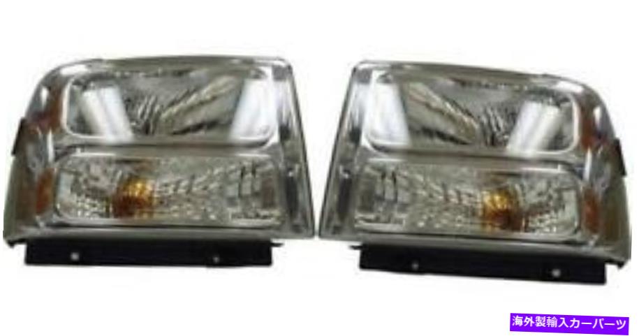 USヘッドライト サイド/ペアフィッツ2004 - 2007フォードF-250スーパーデューティフロントヘッドライトアセンブリ SIDE/PAIR fits 2004 - 2007 Ford F-250 Super Duty Front Headlight Assembly【並行輸入品】