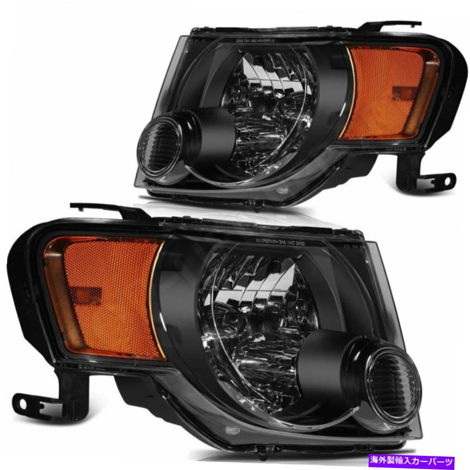 USヘッドライト フィットのペアフォードエスケープSUV 2008-2012ヘッドライトアセンブリドライバー+旅客 Pair of Fits Ford Escape SUV 2008-2012 Headlights Assembly Driver + Passenger【並行輸入品】