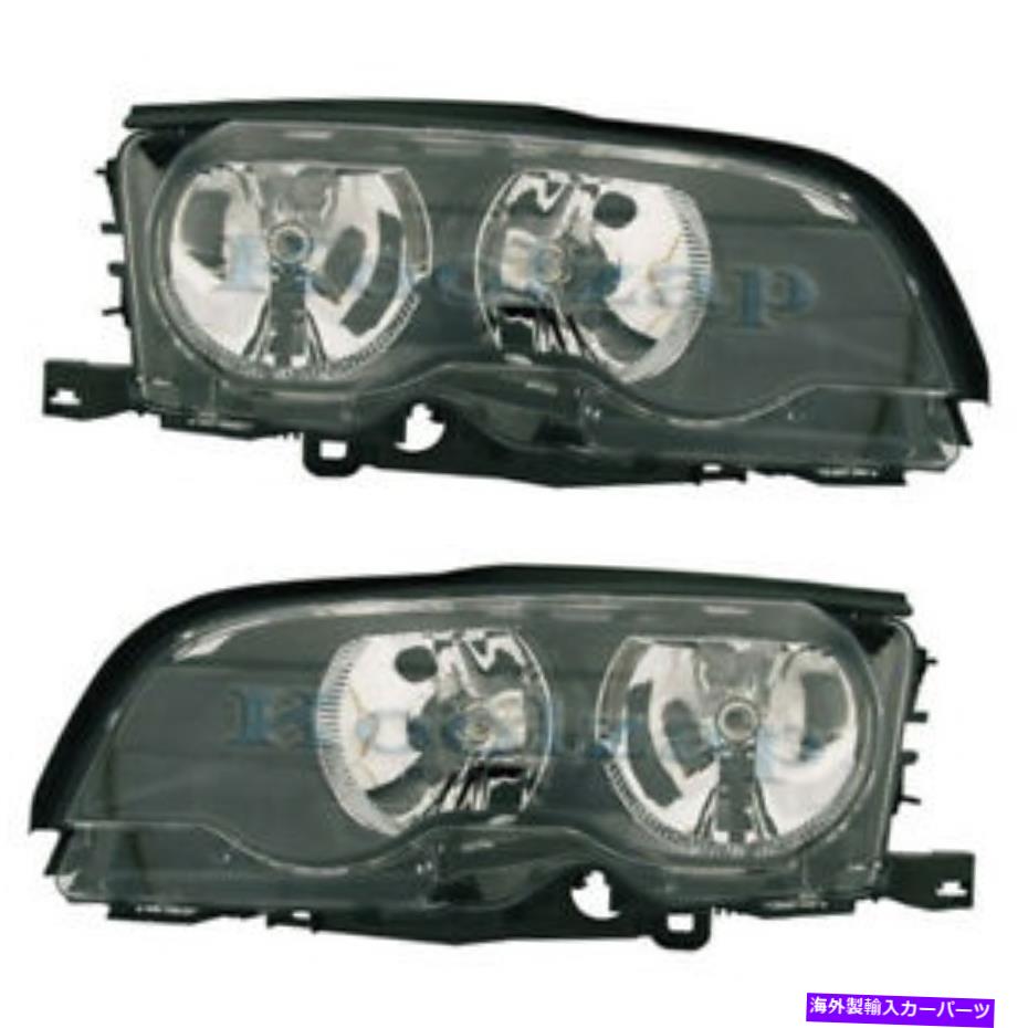 USヘッドライト 00-01 BMW 3シリーズヘッドライトヘッドランプハロゲンヘッドランプ左右サイドセットペア 00-01 BMW 3-Series Headlight Headlamp Halogen Head Lamp Left Right Side SET PAIR【並行輸入品】