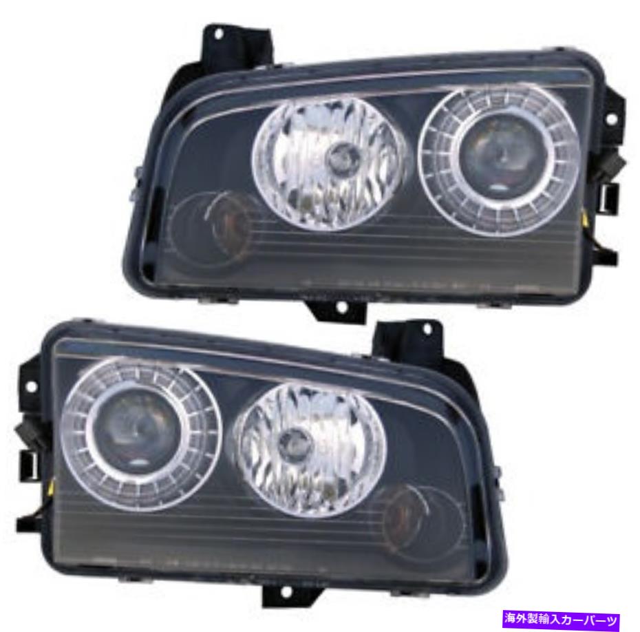 USヘッドライト HIDヘッドライトフロントランプペア08-10 Dodge Charger Left＆Right用 HID Headlights Front Lamps Pair Set for 08-10 Dodge Charger Left & Right【並行輸入品】