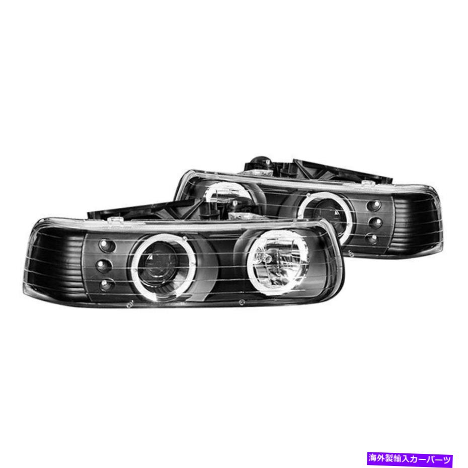 USヘッドライト Chevy Silverado 2500 HD 01-02 CG Black HaloプロジェクターヘッドライトW LED DRL For Chevy Silverado 2500 HD 01-02 CG Black Halo Projector Headlights w LED DRL【並行輸入品】