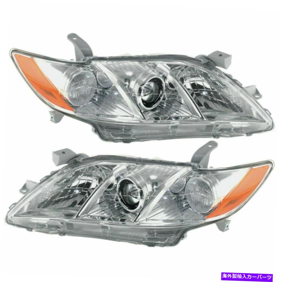 USヘッドライト 2LH＆RHサイドヘッドランプレンズとハウジングのセット2007-2009トヨタカムリ Set of 2 LH & RH Side Head Lamp Lens and Housing Fits 2007-2009 Toyota Camry【並行輸入品】