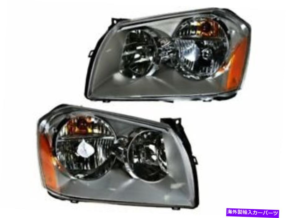 USヘッドライト 05-07ドッジマグナムQQ51F2のヘッドライトアセンブリ Headlight Assembly Set For 05-07 Dodge Magnum QQ51F2【並行輸入品】