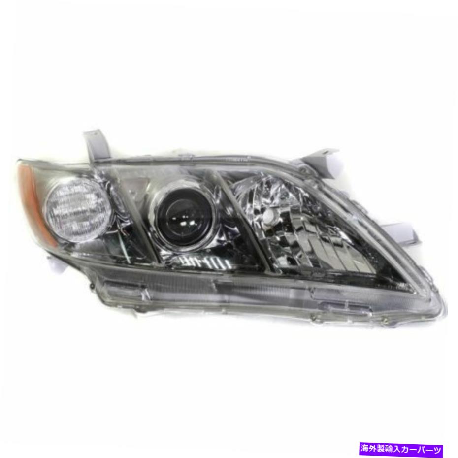 USヘッドライト カムリ07-09、助手席側ヘッドライト、クリアレンズ。黒のインテリア For Camry 07-09, Passenger Side Headlight, Clear Lens; Black Interior【並行輸入品】
