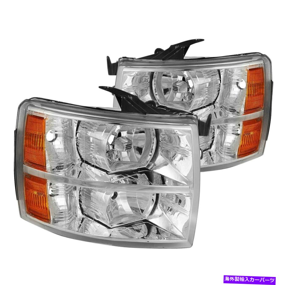USヘッドライト Chevy Silverado 2500 HD 07-14 Lumen Chromeファクトリースタイルのヘッドライト For Chevy Silverado 2500 HD 07-14 Lumen Chrome Factory Style Headlights【並行輸入品】